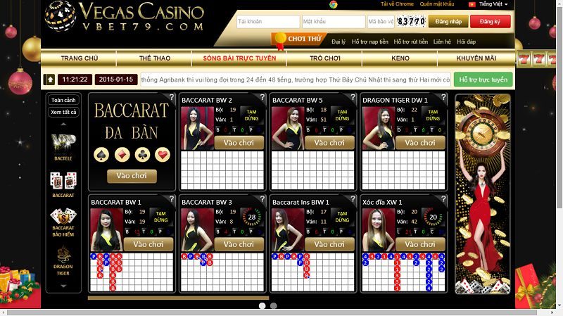 Các game "tàu nhanh" tại Casino Vegas